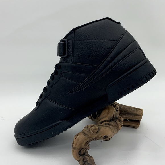 Men's Fila F-13V LEA/SYN Black Sneakers NWT - Picture 2 of 4